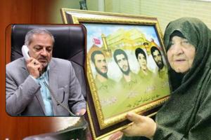 از مادر شهیدان بارفروش تقاضا دارم با نفس قدسی خود ما را دعا کنند تا راه شهیدان را ادامه دهیم